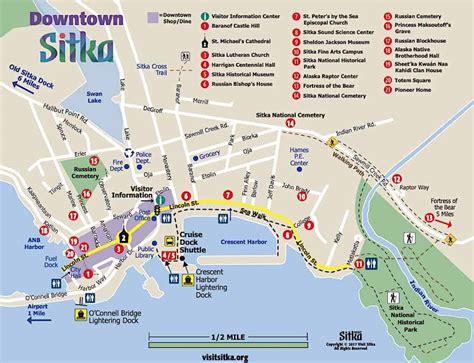 sitka cruise terminal map.